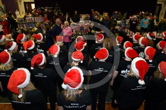 Maidenhead's Christmas Market & Christmas lights switch-on, Maidenhead Town Hall. ROCK CHOIR