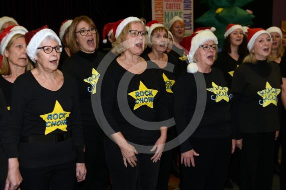 Maidenhead's Christmas Market & Christmas lights switch-on, Maidenhead Town Hall. ROCK CHOIR