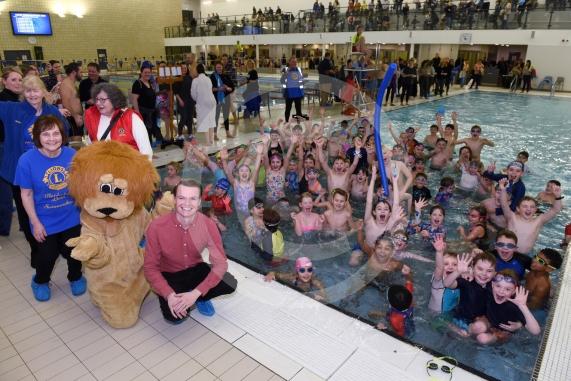 THE 40th ANNUAL SWIMARATHONLions Club of MaidenheadBraywick Leisure Centre, Maidenhead COOKHAM DEAN SCHOOL with JOSHUA REYNOLDS MP