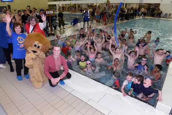 THE 40th ANNUAL SWIMARATHONLions Club of MaidenheadBraywick Leisure Centre, Maidenhead COOKHAM DEAN SCHOOL with JOSHUA REYNOLDS MP