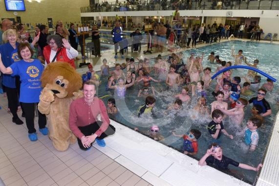 THE 40th ANNUAL SWIMARATHONLions Club of MaidenheadBraywick Leisure Centre, Maidenhead COOKHAM DEAN SCHOOL with JOSHUA REYNOLDS MP
