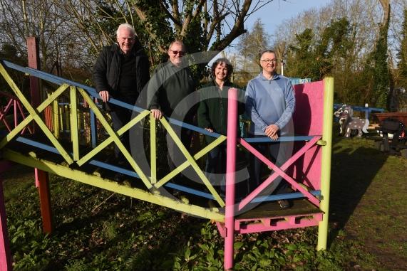 Thames Valley Adventure Playground Bath road, TaplowL-R Chris Barrett, Gary Warrington, Lucie Grange, Jim Wilks