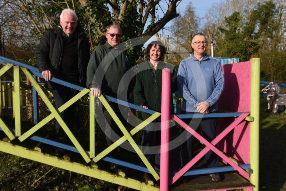 Thames Valley Adventure Playground Bath road, TaplowL-R Chris Barrett, Gary Warrington, Lucie Grange, Jim Wilks