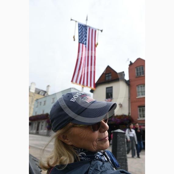 The American flags have gone up in Windsor outside Windsor Castle.Thames St, WindsorCastle Hill, WindsorHigh St, Windsor Peascod St, Windsor