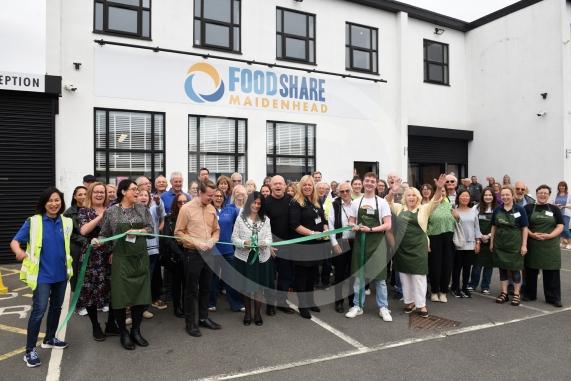 Foodshare’s grand opening at Reform Road, MaidenheadGuests include RBWM Mayor Mandy Brar, MP Josh Reynolds, Ross Kemp14.9.25Photos by Ian Longthorne