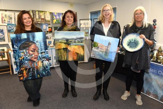 Cookham and Maidenhead Arts trail 2025Braywick Heath Nurseries, SL6 1DXL-R Lauren Hawkins, Gill Griffith, Karen Comber, Helen Ormerod