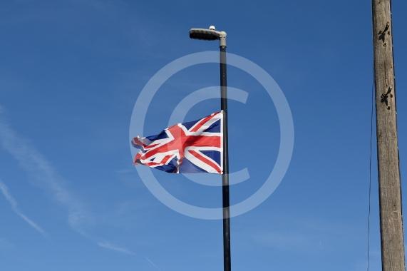 Flags on lamposts, Cox Green, MaidenheadHighfield Lane and Shoppenhangers Road, Cox Green, Maidenhead