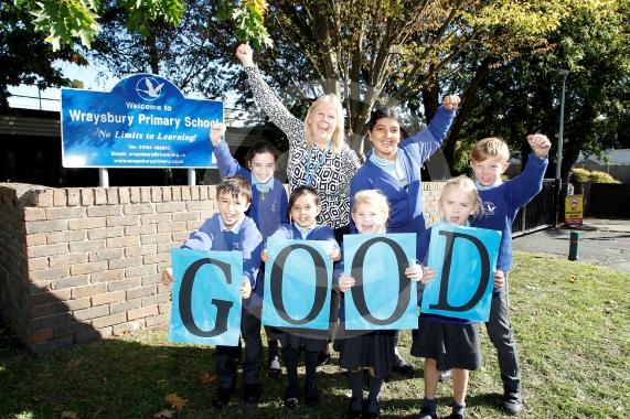 Wraysbury Primary School. The school has been rated Good by Ofsted. Head teacher Alison Fox. Picture Louise Bellaers