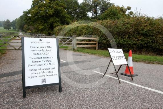 Cranbourne Gate Car Park at Windsor Great Park.  Now closed.