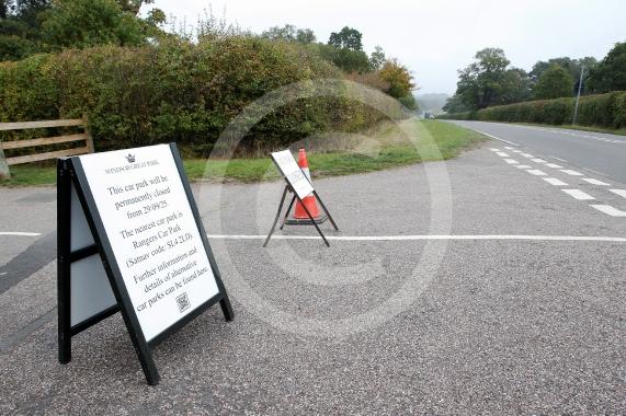 Cranbourne Gate Car Park at Windsor Great Park.  Now closed.