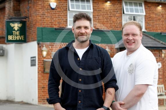 The Beehive L to R  Declan Wilkins (GM) and David Thompson (Owner).