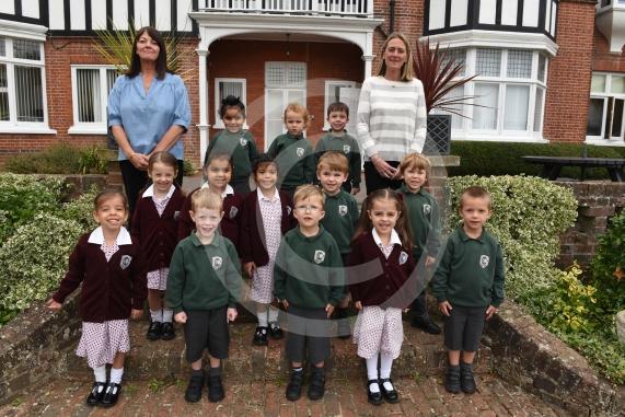 FIRST CLASS Claires Court Junior Ridgeway The Thicket Maidenhead  SL6 3QE 1 class - RJ CLASS, Mrs St John, Mrs James
