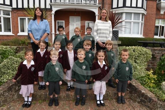 FIRST CLASS Claires Court Junior Ridgeway The Thicket Maidenhead  SL6 3QE 1 class - RJ CLASS, Mrs St John, Mrs James