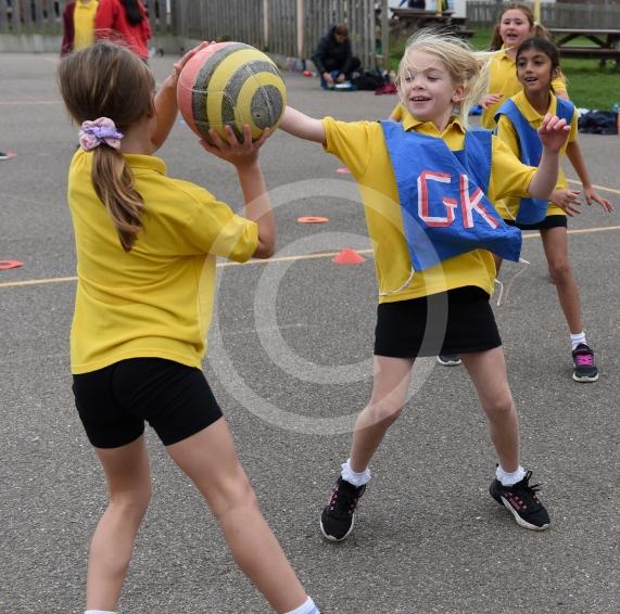 All Saints Junior, MaidenheadYear 3/4 Flyers Netball Festival, designed to get kids playing netball.’