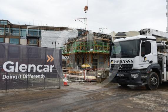 Trehus office building, One Maidenhead development, Queen Street, MaidenheadWork is progressing on the timber office building on the corner of Queen Street and King Street, Maidenhead
