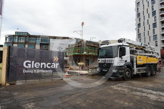 Trehus office building, One Maidenhead development, Queen Street, MaidenheadWork is progressing on the timber office building on the corner of Queen Street and King Street, Maidenhead