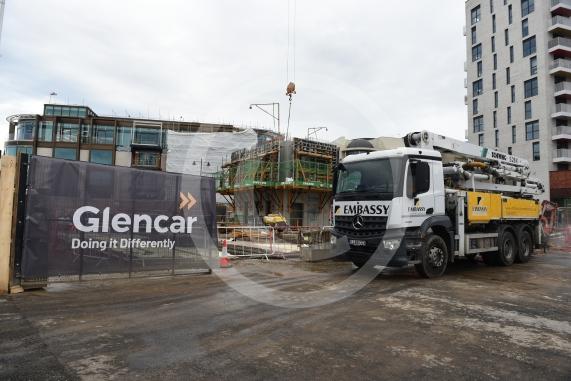 Trehus office building, One Maidenhead development, Queen Street, MaidenheadWork is progressing on the timber office building on the corner of Queen Street and King Street, Maidenhead