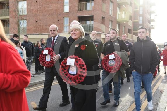 Remembrance Sunday, MaidenheadRemembrance Sunday outside Maidenhead Town Hall