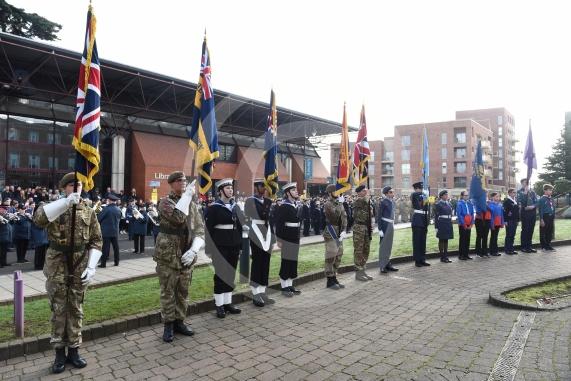 Remembrance Sunday, MaidenheadRemembrance Sunday outside Maidenhead Town Hall