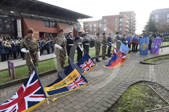 Remembrance Sunday, MaidenheadRemembrance Sunday outside Maidenhead Town Hall