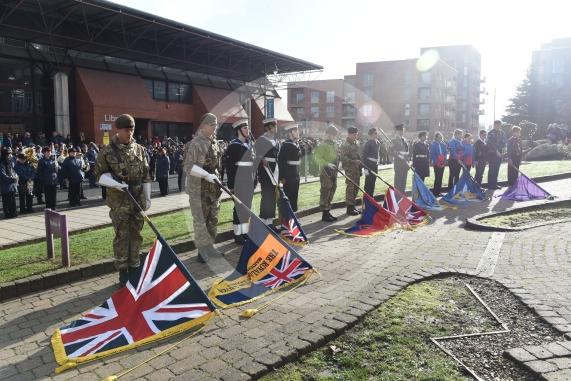 Remembrance Sunday, MaidenheadRemembrance Sunday outside Maidenhead Town Hall