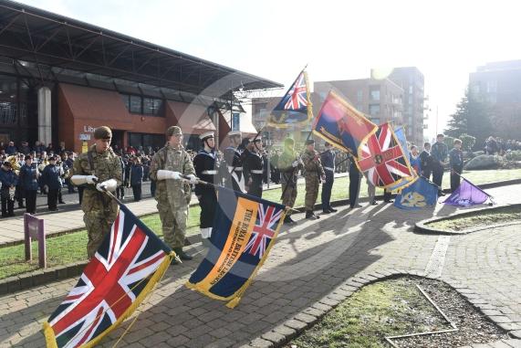 Remembrance Sunday, MaidenheadRemembrance Sunday outside Maidenhead Town Hall