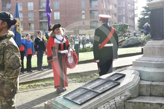 Remembrance Sunday, MaidenheadRemembrance Sunday outside Maidenhead Town Hall