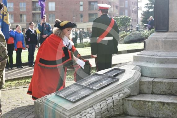 Remembrance Sunday, MaidenheadRemembrance Sunday outside Maidenhead Town Hall