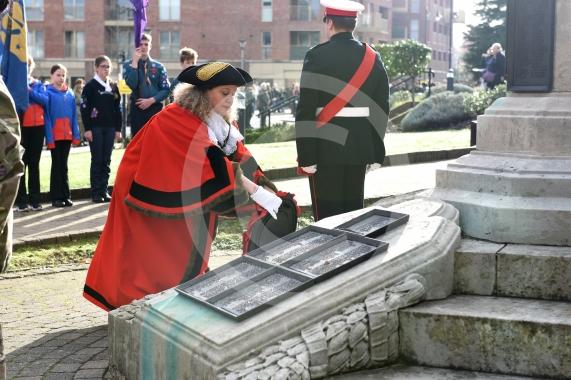 Remembrance Sunday, MaidenheadRemembrance Sunday outside Maidenhead Town Hall