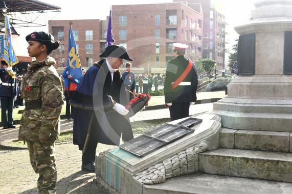 Remembrance Sunday, MaidenheadRemembrance Sunday outside Maidenhead Town Hall