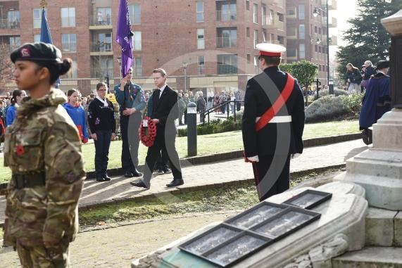 Remembrance Sunday, MaidenheadRemembrance Sunday outside Maidenhead Town Hall