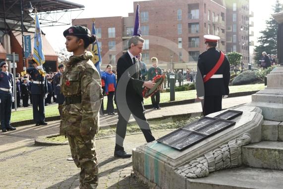 Remembrance Sunday, MaidenheadRemembrance Sunday outside Maidenhead Town Hall