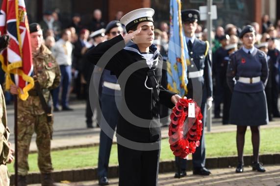 Remembrance Sunday, MaidenheadRemembrance Sunday outside Maidenhead Town Hall