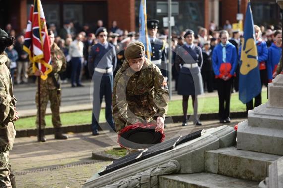 Remembrance Sunday, MaidenheadRemembrance Sunday outside Maidenhead Town Hall