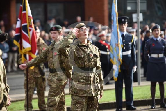 Remembrance Sunday, MaidenheadRemembrance Sunday outside Maidenhead Town Hall