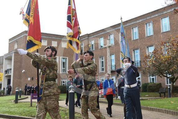 Remembrance Sunday, MaidenheadRemembrance Sunday outside Maidenhead Town Hall
