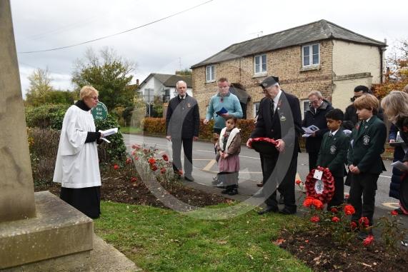 Wreath laying in BraywoodRemembrance Sunday