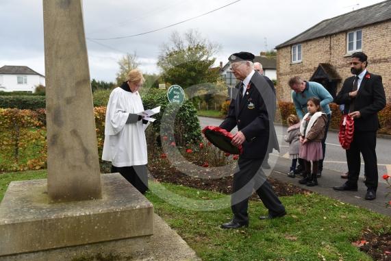 Wreath laying in BraywoodRemembrance Sunday