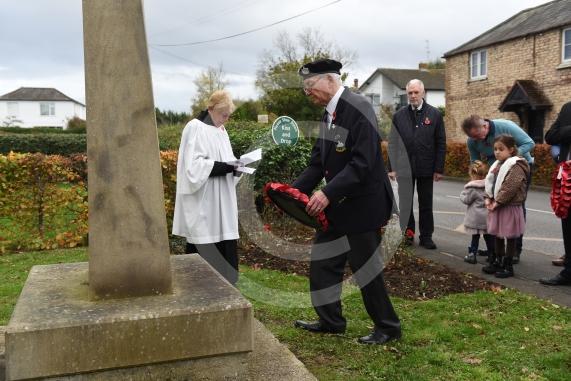 Wreath laying in BraywoodRemembrance Sunday