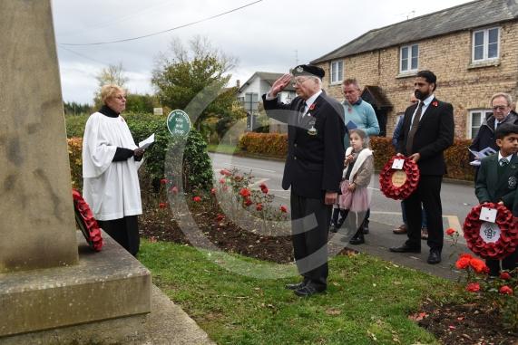 Wreath laying in BraywoodRemembrance Sunday