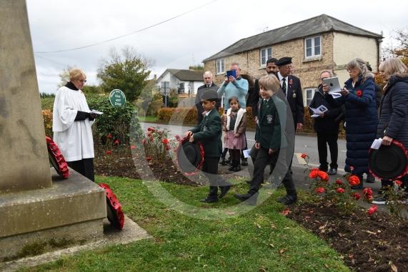 Wreath laying in BraywoodRemembrance Sunday