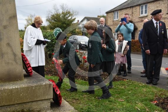 Wreath laying in BraywoodRemembrance Sunday
