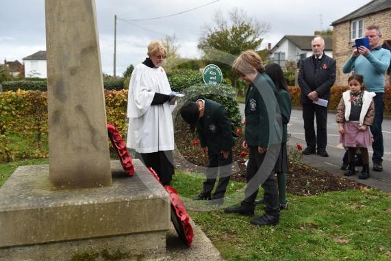 Wreath laying in BraywoodRemembrance Sunday