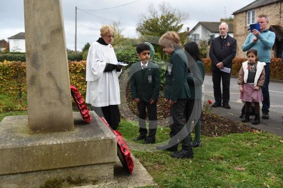 Wreath laying in BraywoodRemembrance Sunday