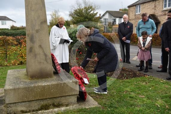 Wreath laying in BraywoodRemembrance Sunday