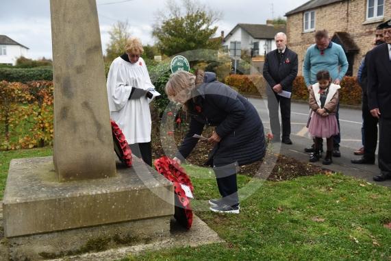 Wreath laying in BraywoodRemembrance Sunday