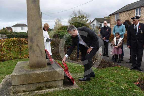 Wreath laying in BraywoodRemembrance Sunday