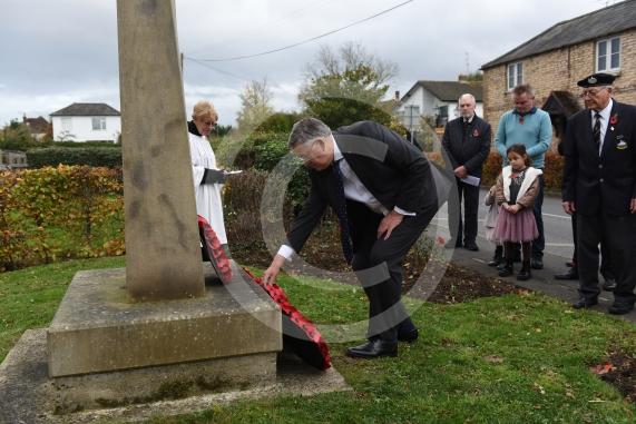 Wreath laying in BraywoodRemembrance Sunday