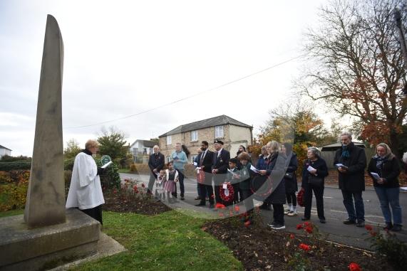 Wreath laying in BraywoodRemembrance Sunday
