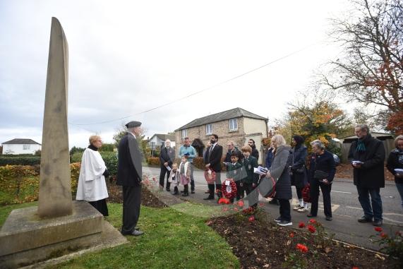 Wreath laying in BraywoodRemembrance Sunday